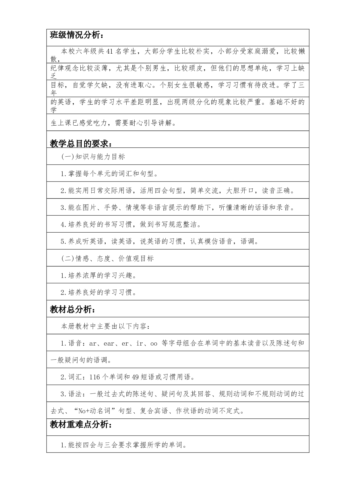 教学计划（素材）译林版（三起）英语六年级上册.docx 第1页