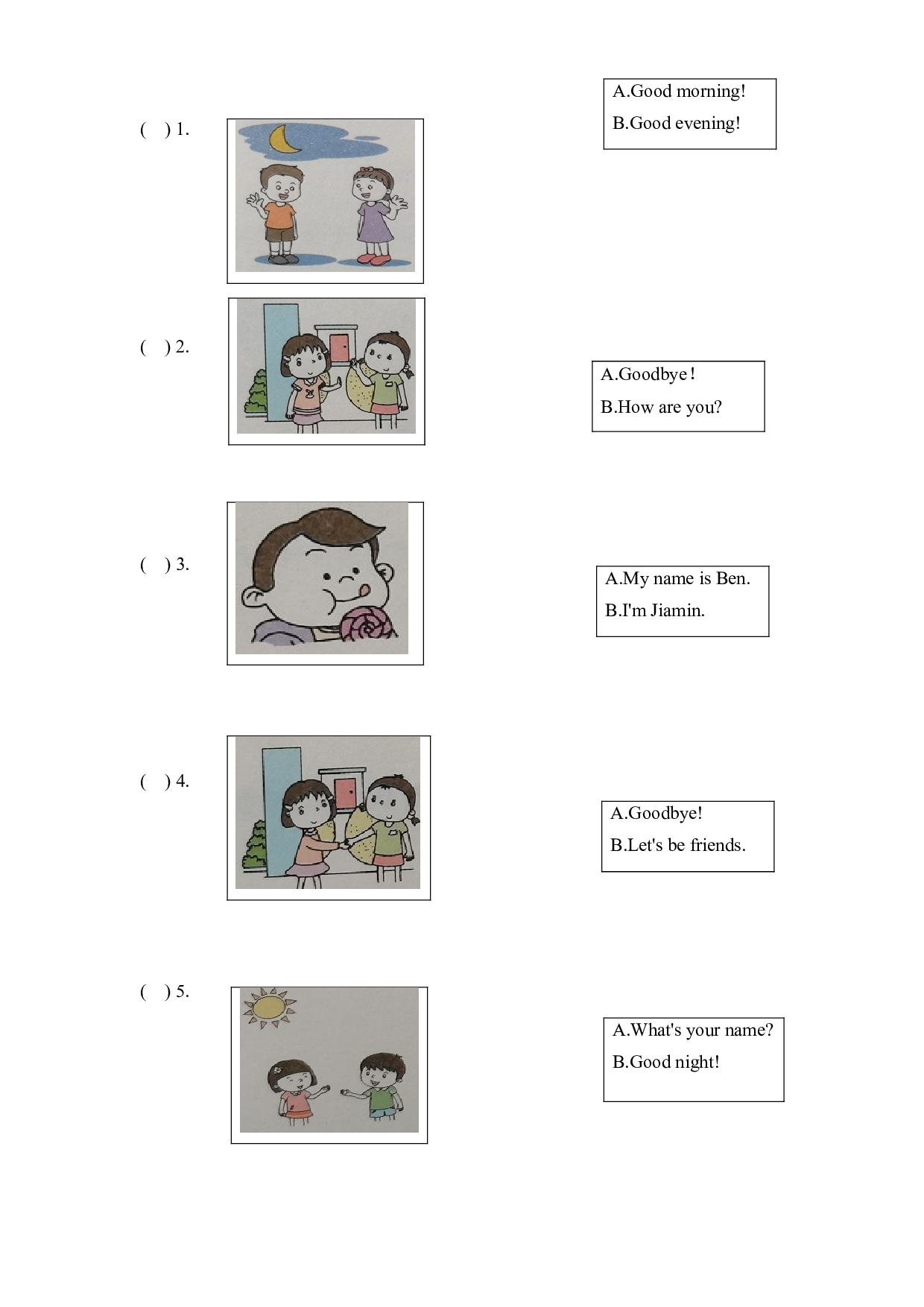 教科版三年级上册英语课时优化作业Unit3What&rsquo;s your name.docx 第2页