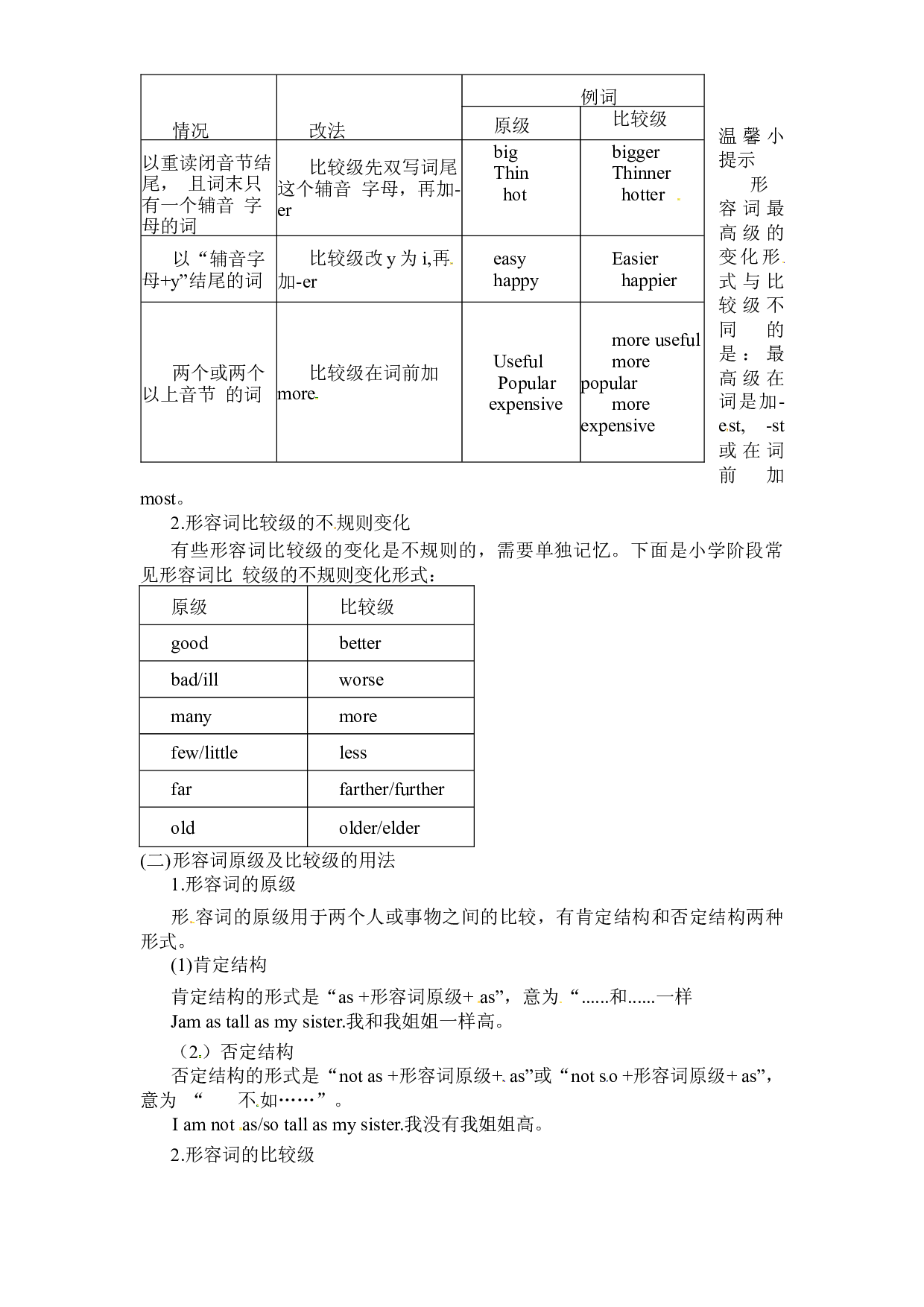 小升初英语语法知识点-形容词讲义（全国通用版）.docx 第2页