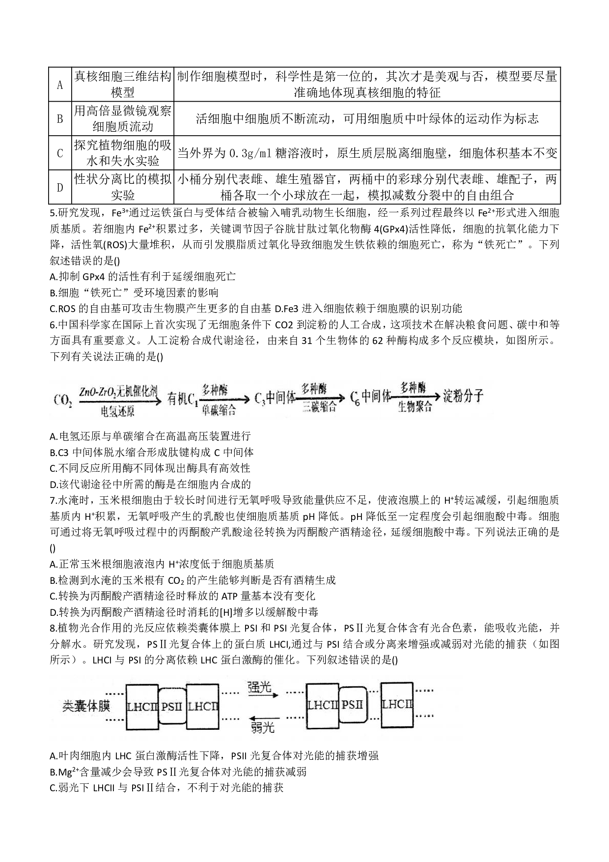 2024山东省德州市第一中学高三上学期10月月考 生物.pdf 第2页