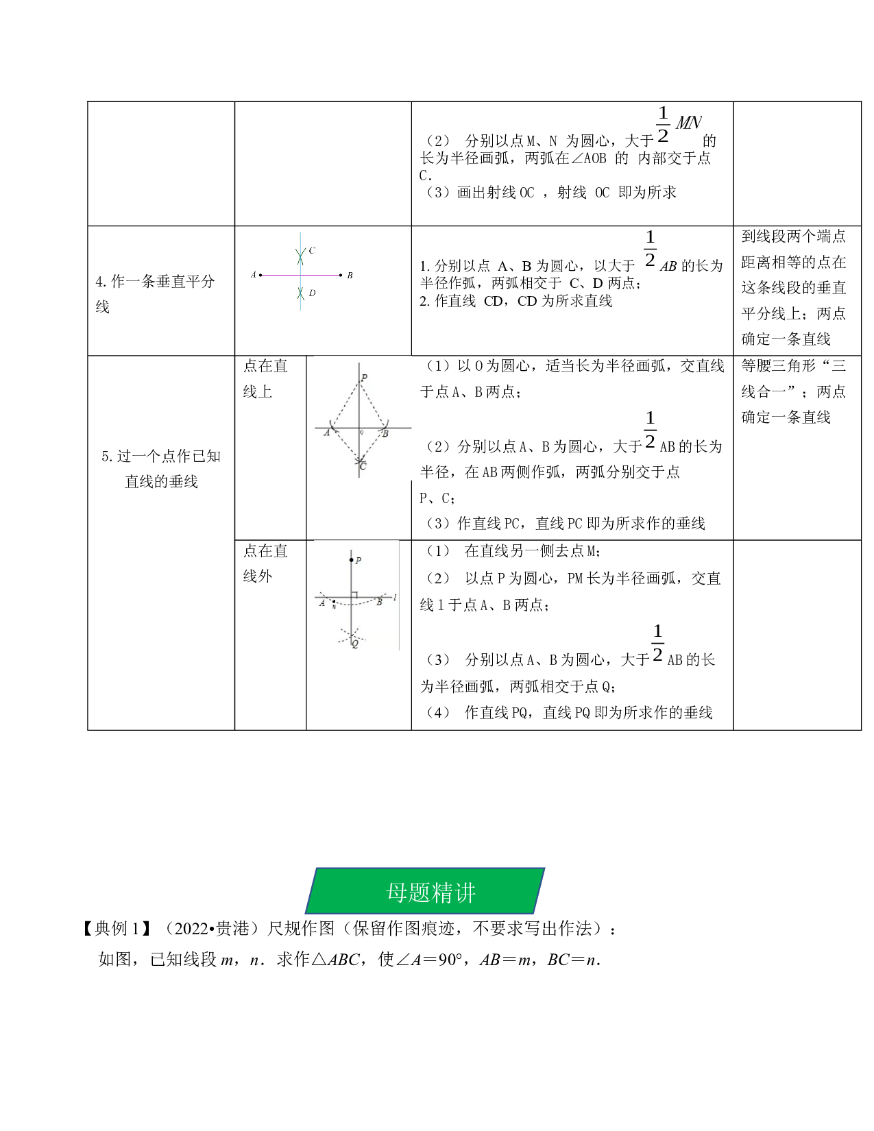 28 尺规作图（考点解读）-2023年中考数学第一轮复习《考点解读&bull;分层精练》（原卷全国通用）.docx 第2页