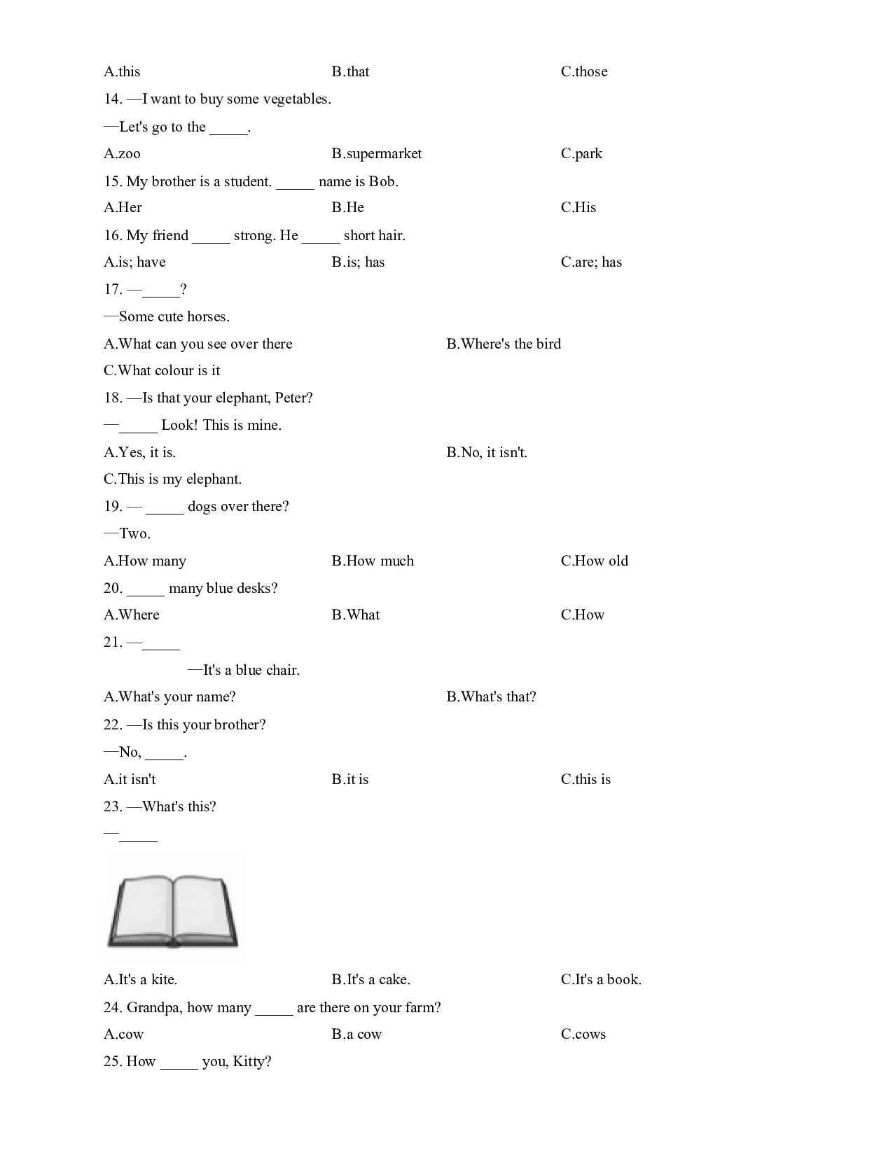 3A寒假专项练习2&mdash;&mdash;单项选择 牛津上海版（试用本）.docx 第2页