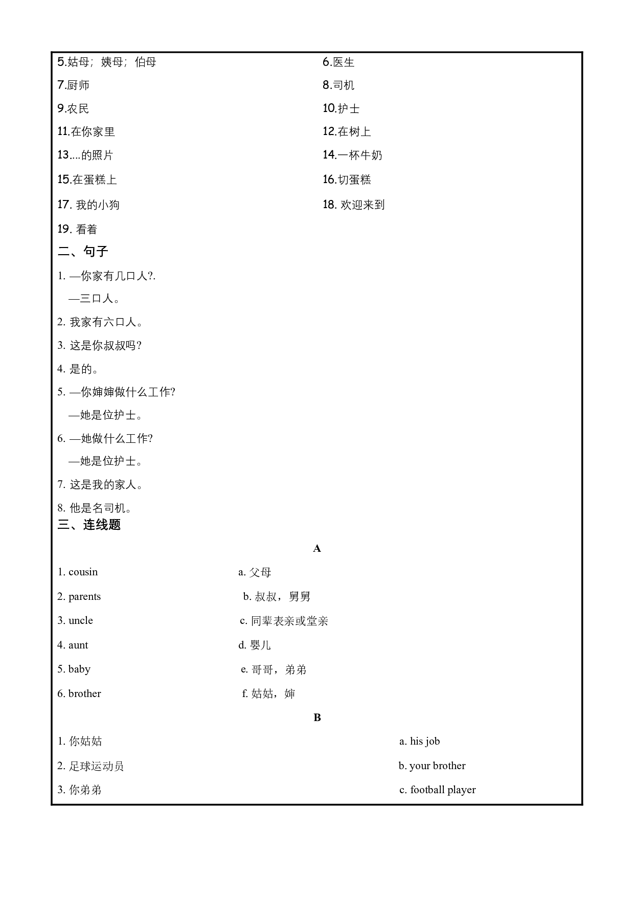 Unit6必备知识（复习讲义）-2023-2024学年四年级英语上册单元hz102（人教PEP版）.docx 第2页