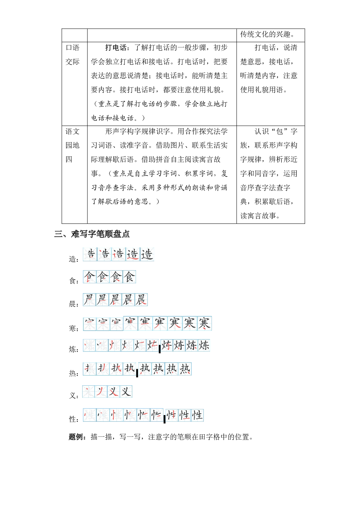 第五单元知识盘点（含字词、佳句、感知、考点）一年级语文下册 部编版.docx 第2页