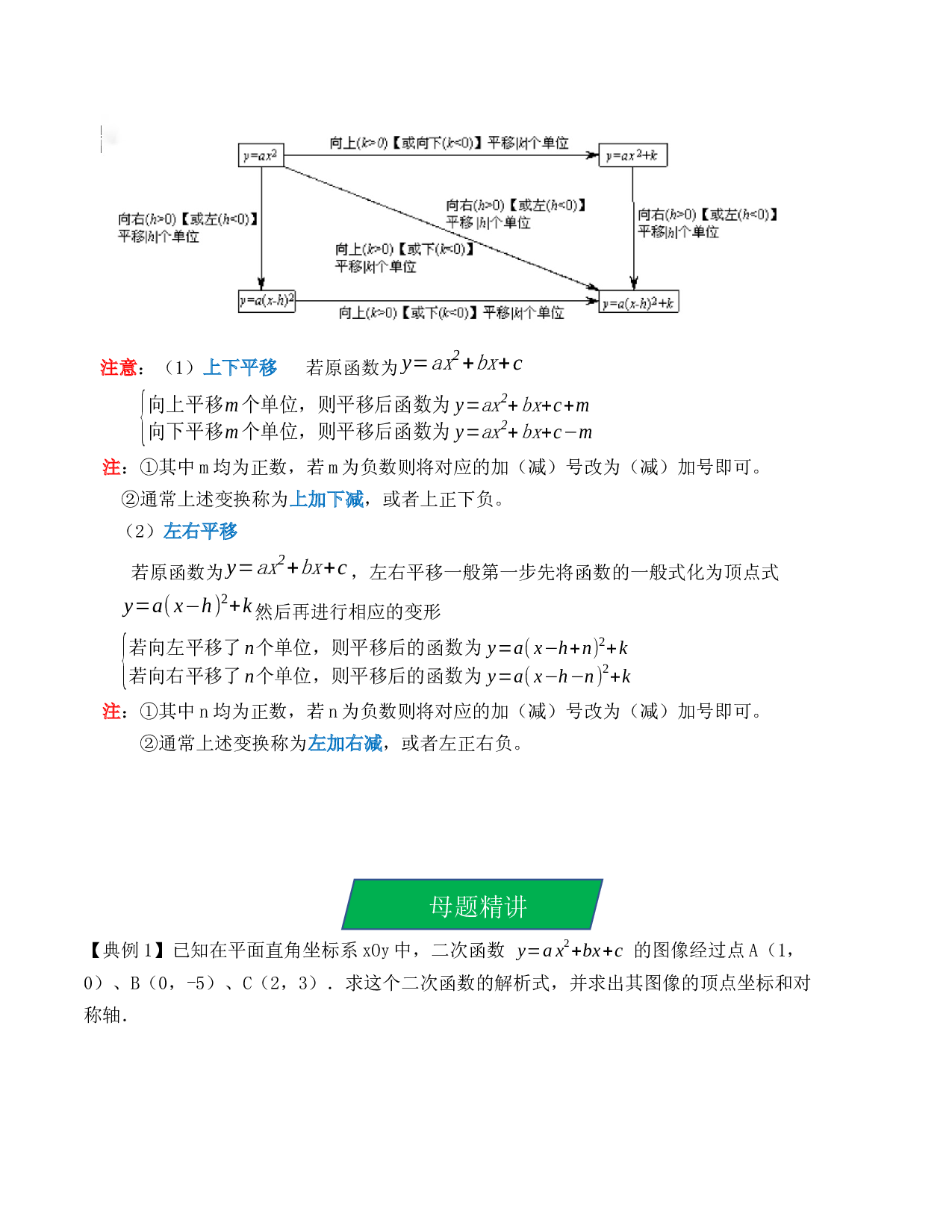 13 二次函数解析式的确定及图像变换（考点解读）-2023年中考数学第一轮复习《考点解读&bull;分层精练》（原卷全国通用）.docx 第2页