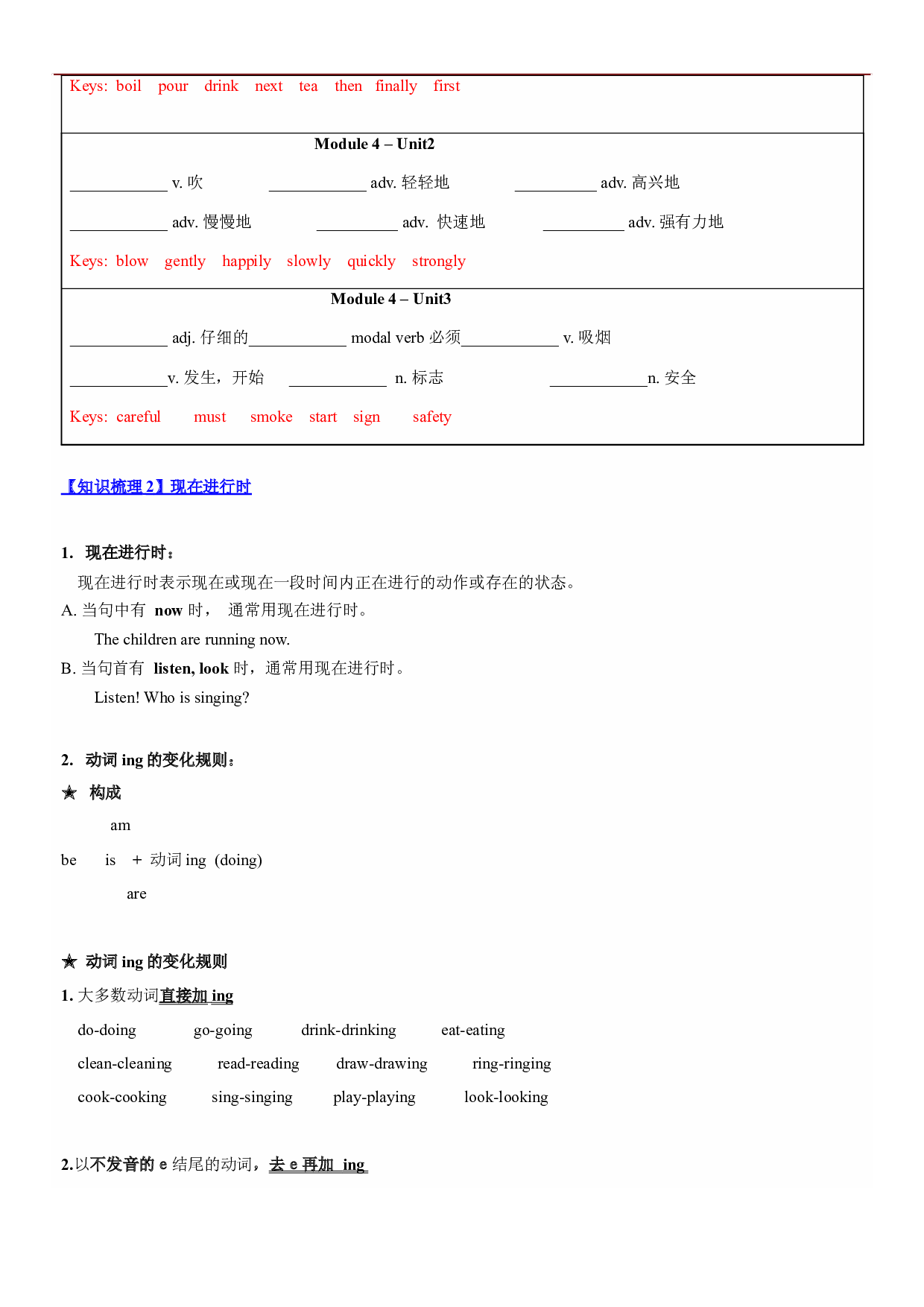 2023-2024学年小升初英语精美讲义+练习第4讲：5AM4（牛津上海版试用本）（教师版）.docx 第2页