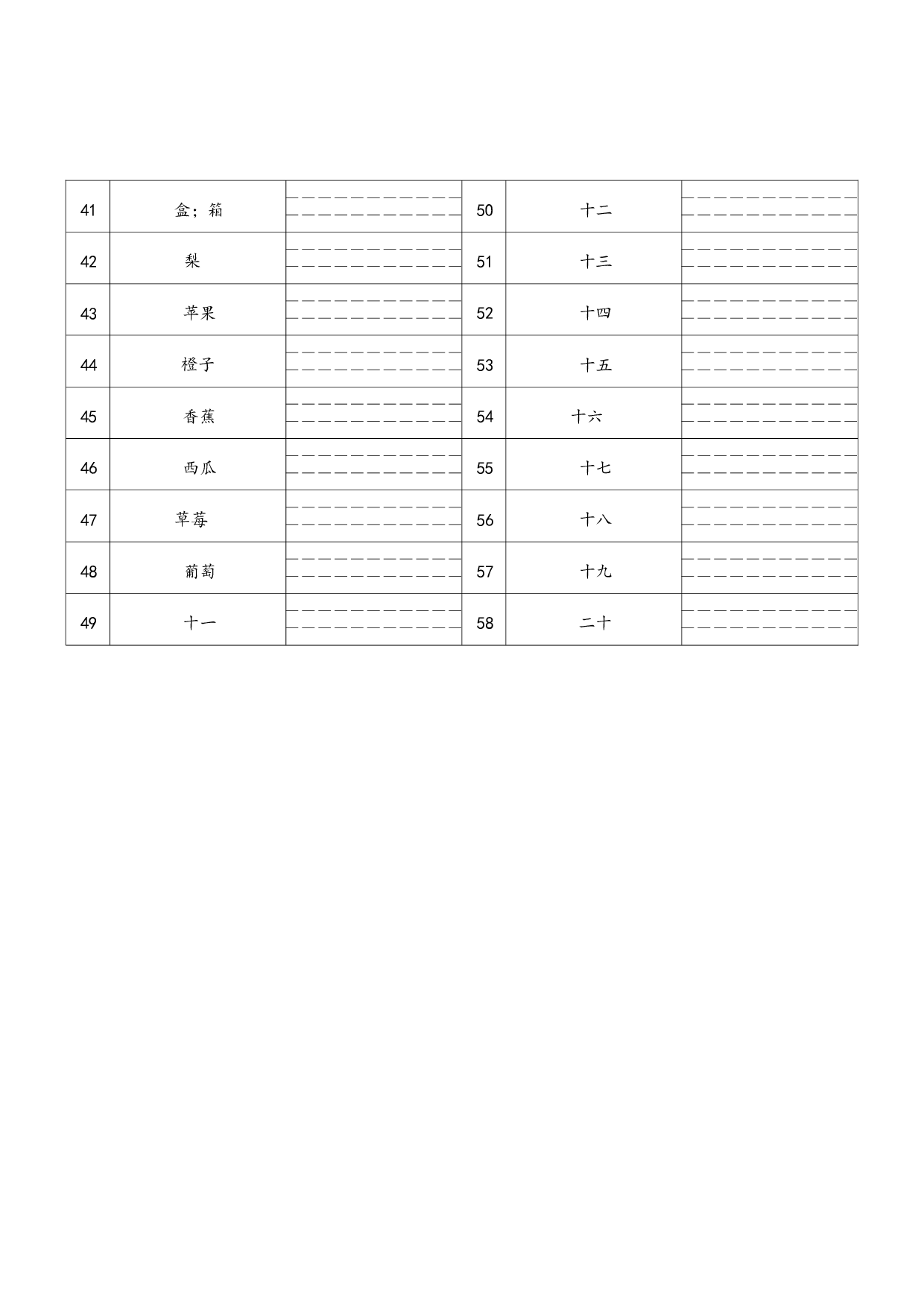单词专项练习（试题）人教PEP版英语三年级下册.docx 第2页