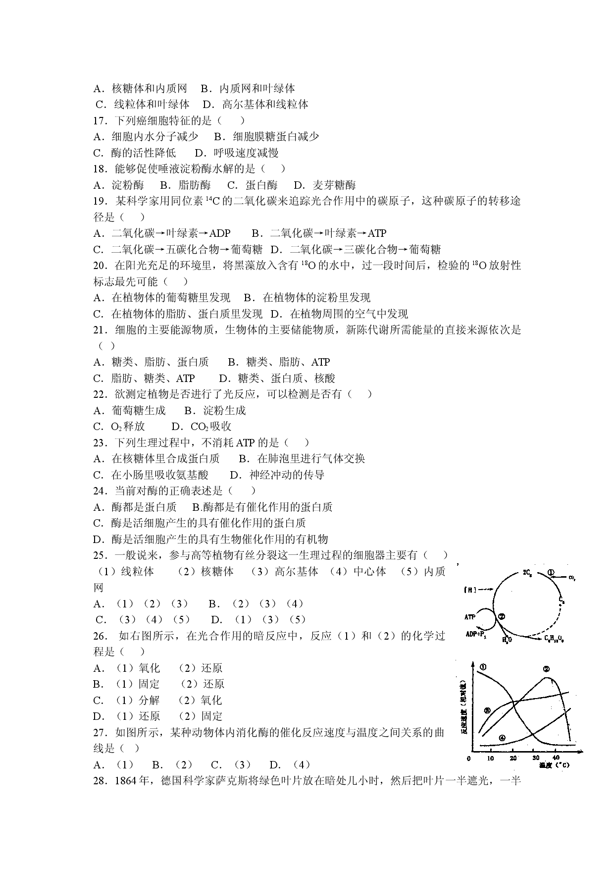 高二生物第一学期期中考试.doc 第2页