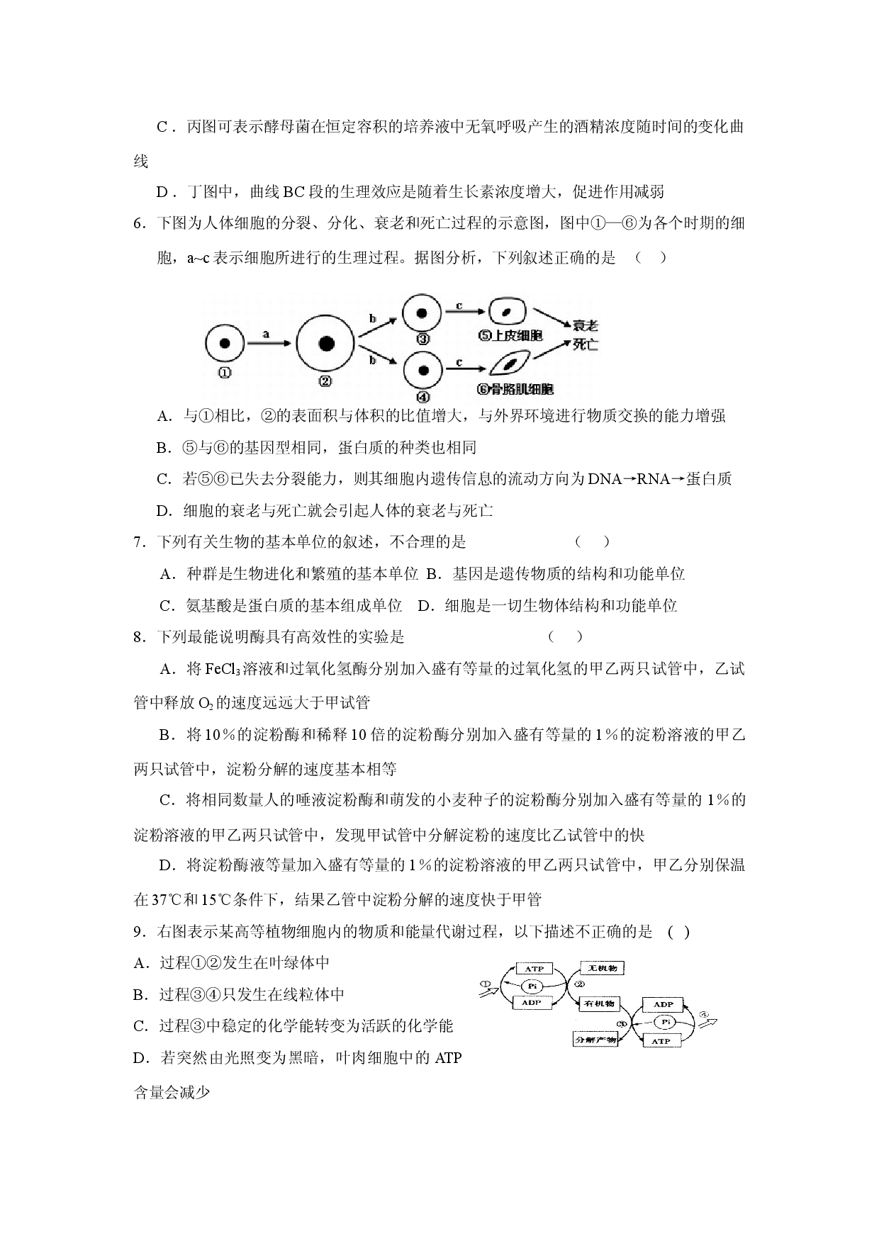 高三生物上册期中考试模拟卷2.doc 第2页