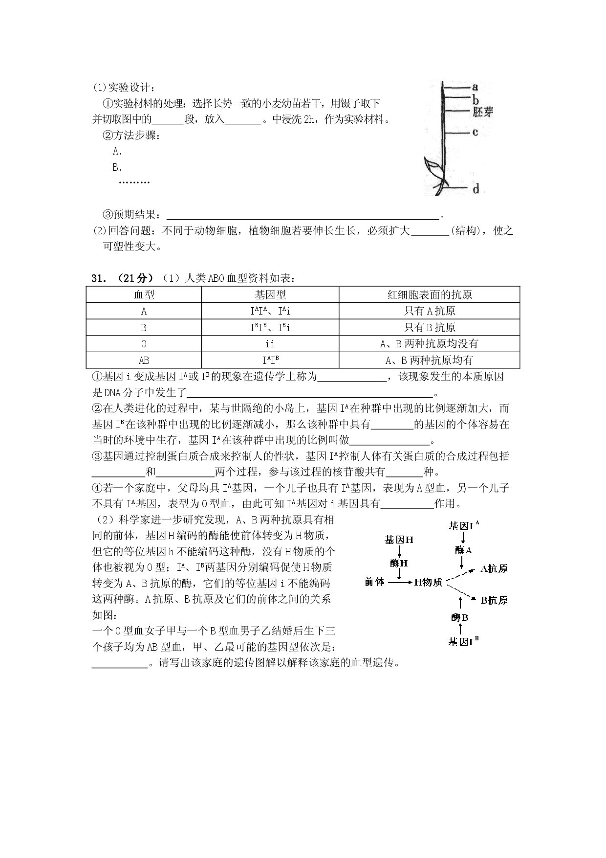 高三生物适应性训练3.doc 第2页