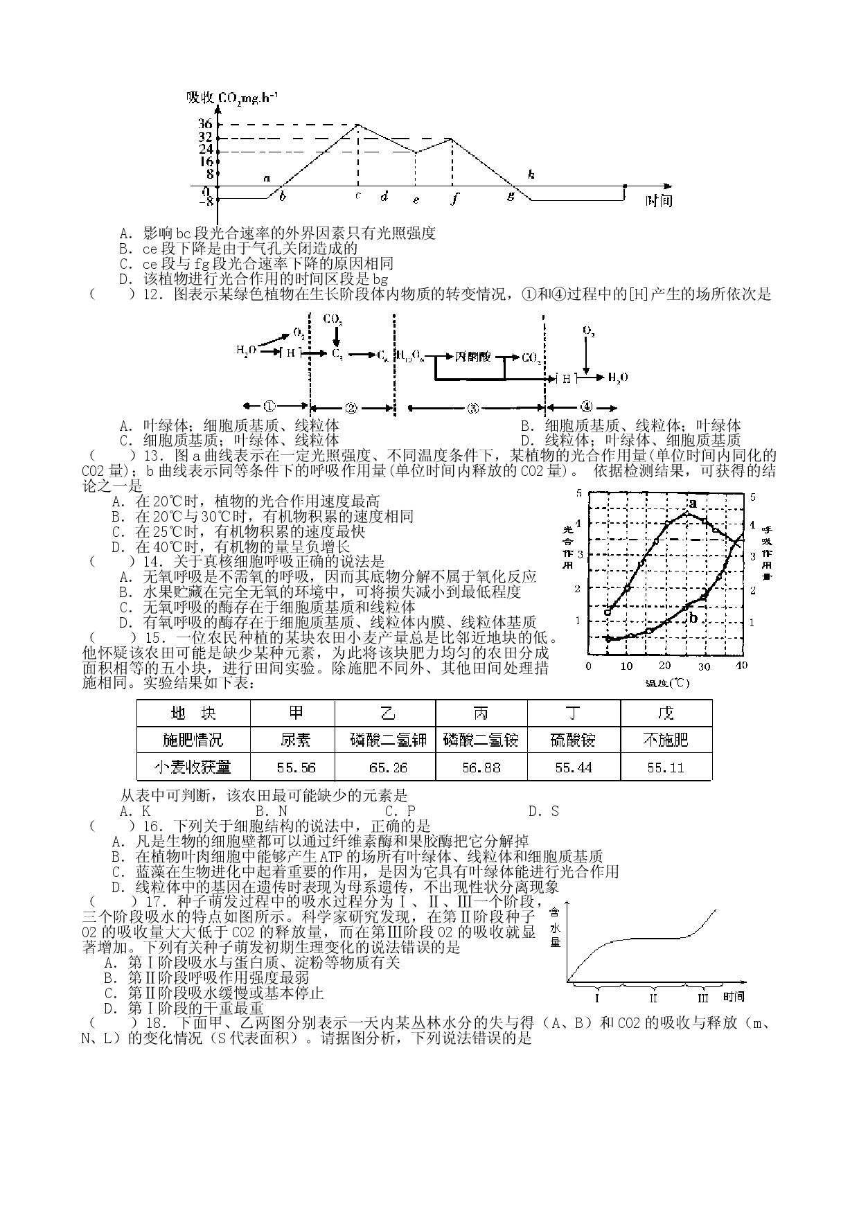 高三生物限时训练专题练习.doc 第2页