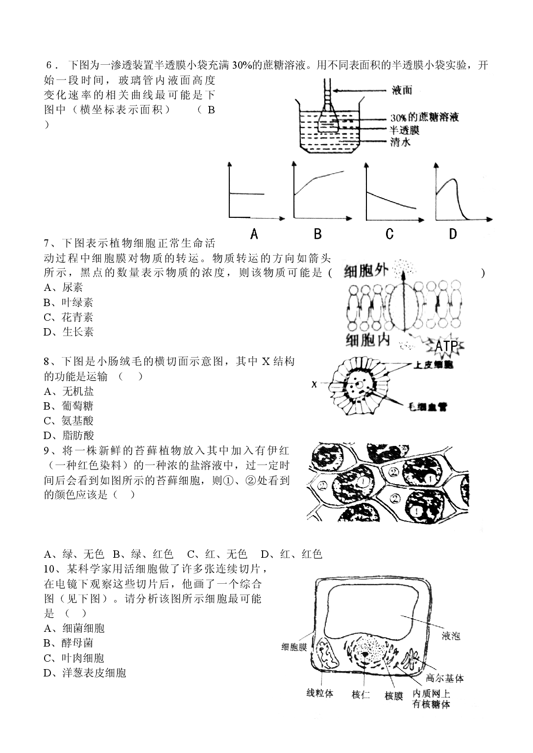 高三生物选择题训练3.doc 第2页