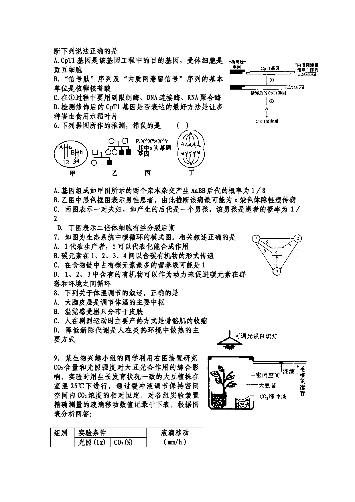 高三生物综合复习训练八.doc 第2页