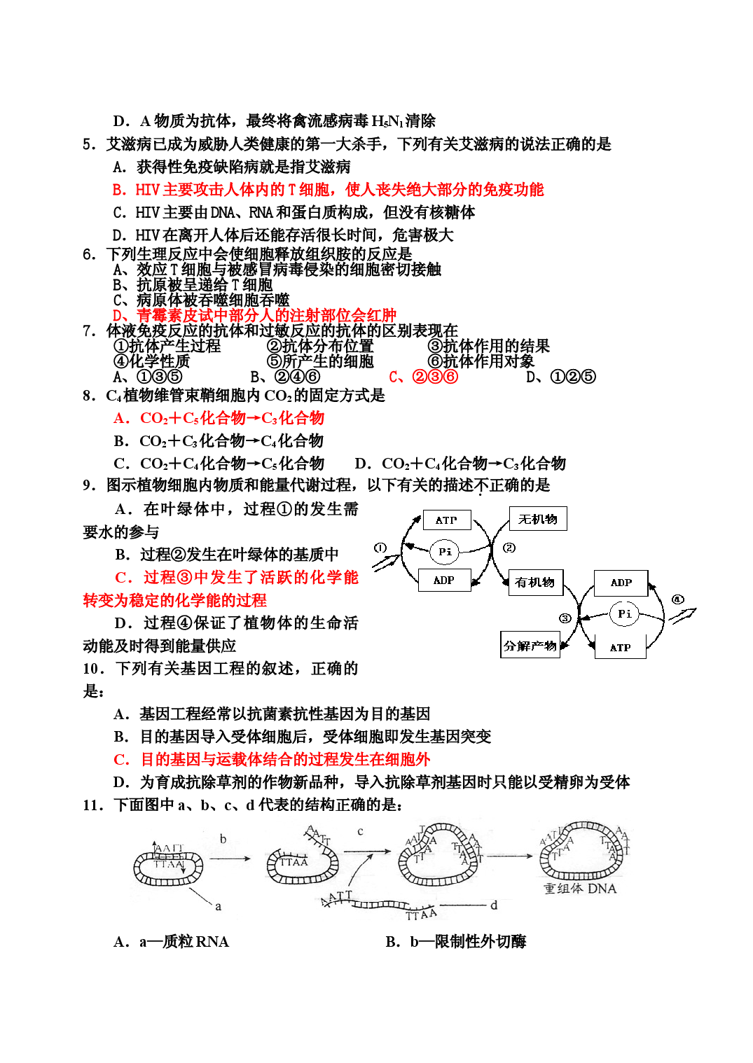 高中生物综合练习.doc 第2页