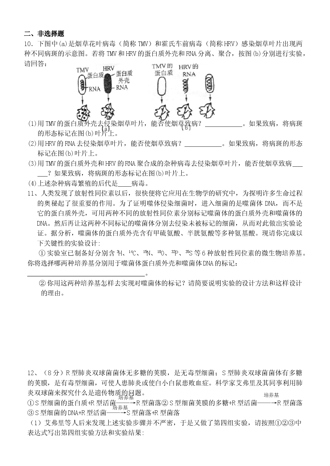 高二生物DNA是主要遗传物质同步练习.doc 第2页