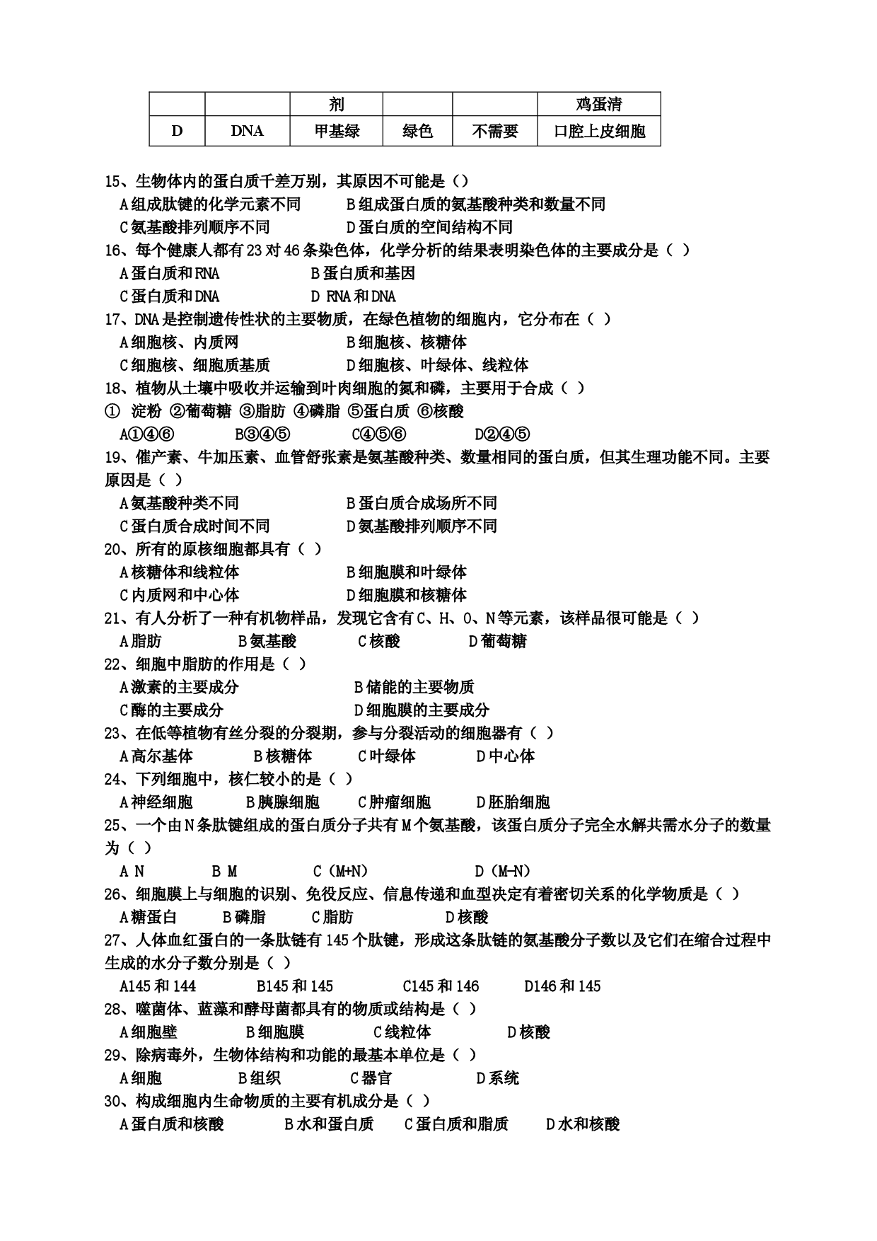 高二生物第一学期9月份月考试题.doc 第2页