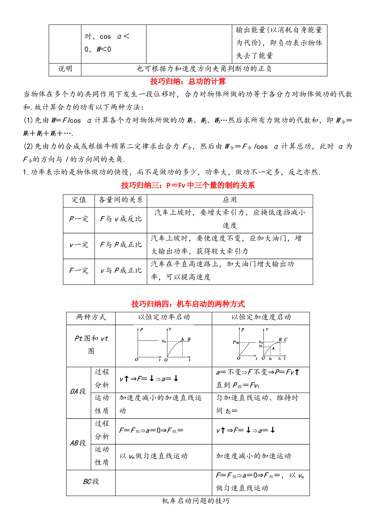 8.1 功和功率-2021-2022学年高一物理精讲与精练高分突破考点专题系列（人教版2019必修第二册）.docx 第2页