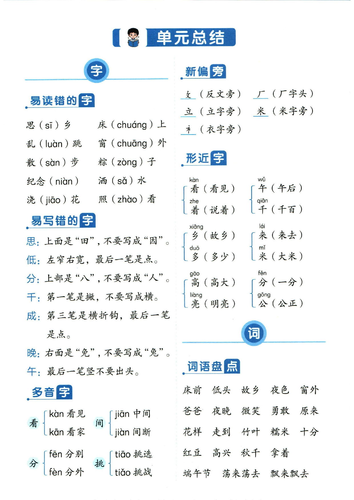 小学一年级下册语文单元总结_部分4.pdf 第1页