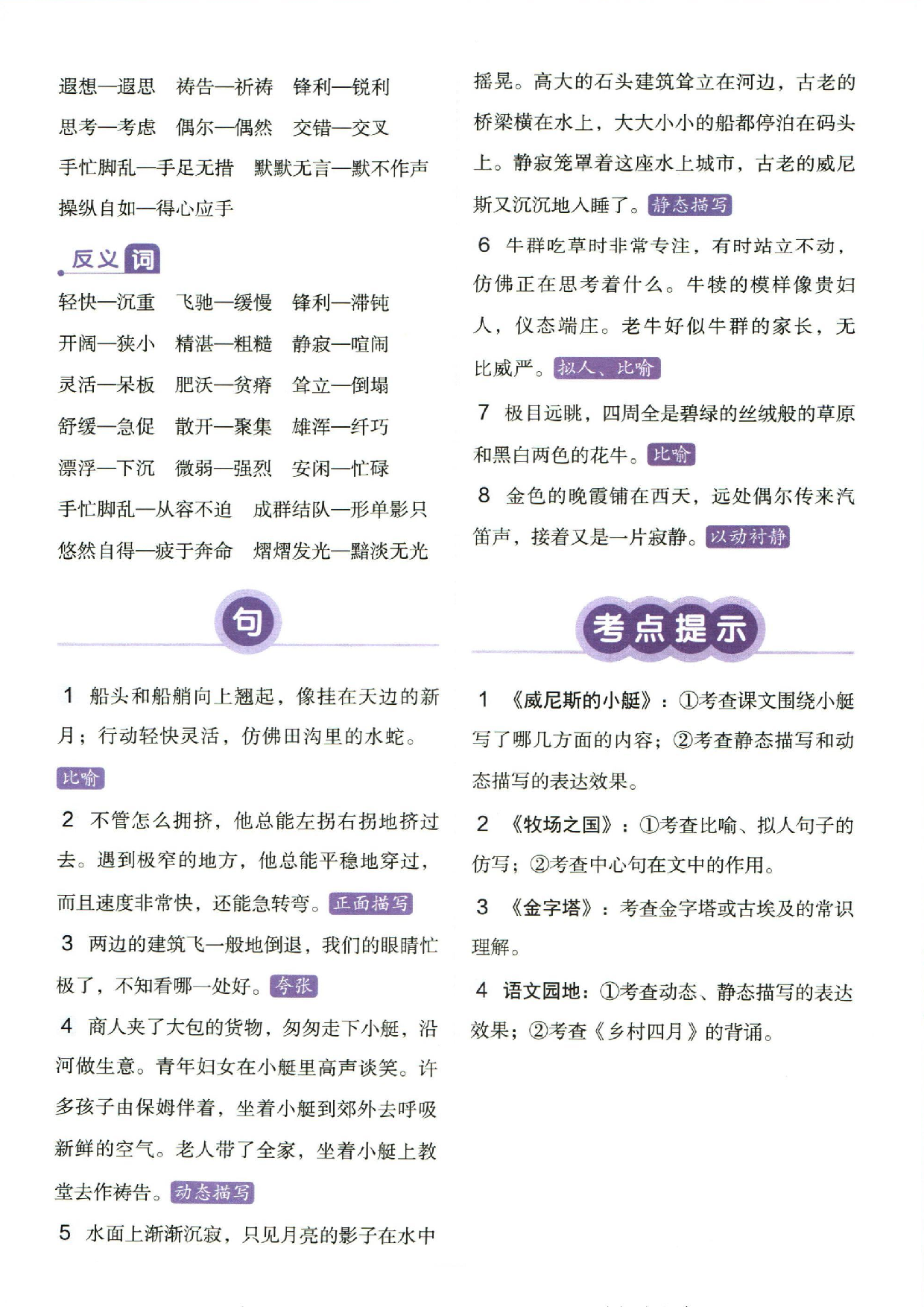 小学五年级下册语文单元总结_部分6.pdf 第2页