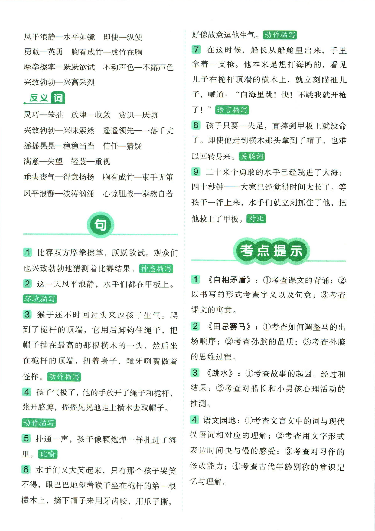 小学五年级下册语文单元总结_部分5.pdf 第2页