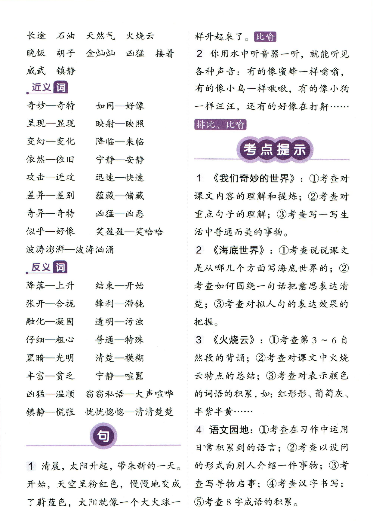 小学三年级下册语文单元总结_部分7.pdf 第2页