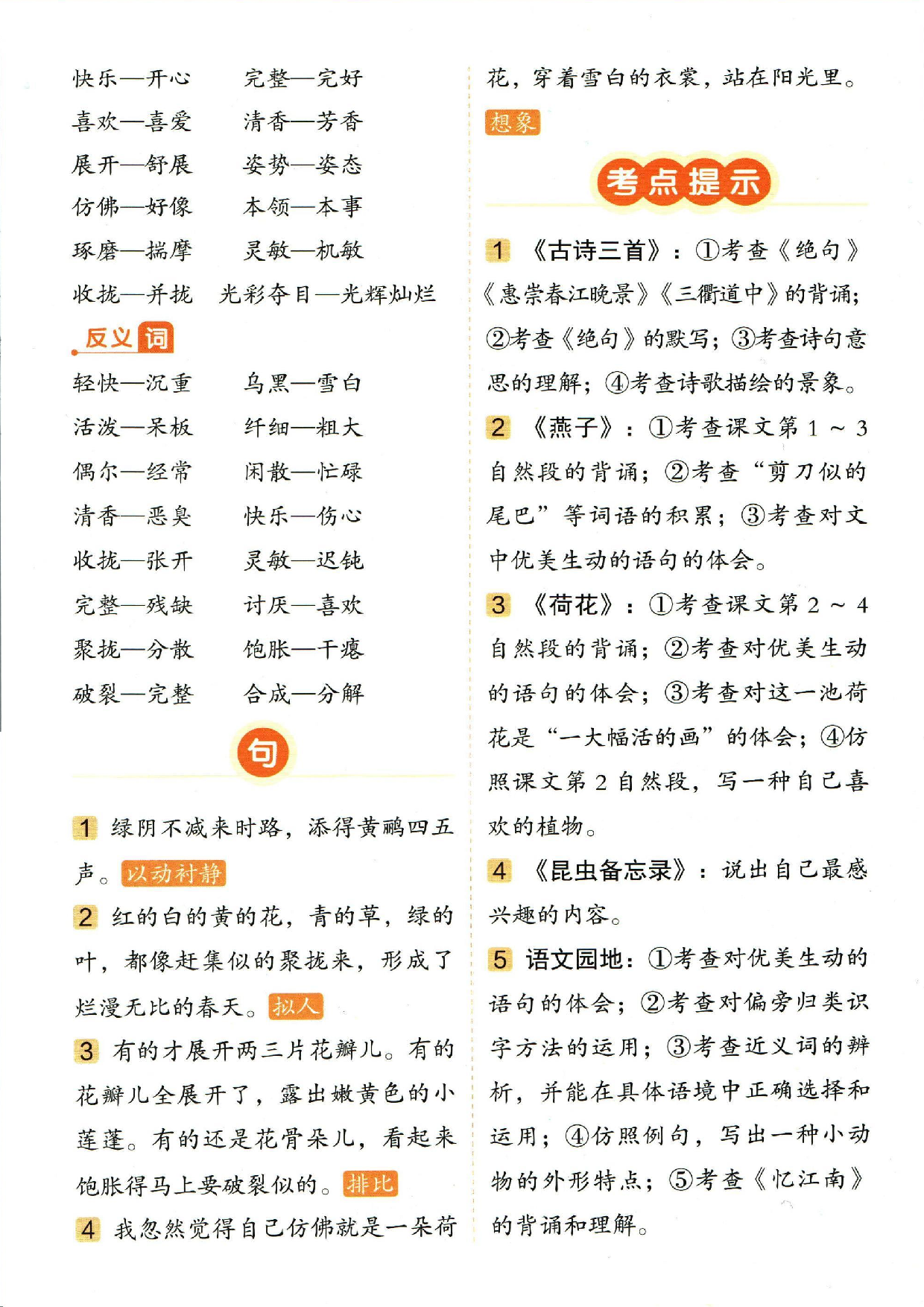 小学三年级下册语文单元总结_部分1.pdf 第2页