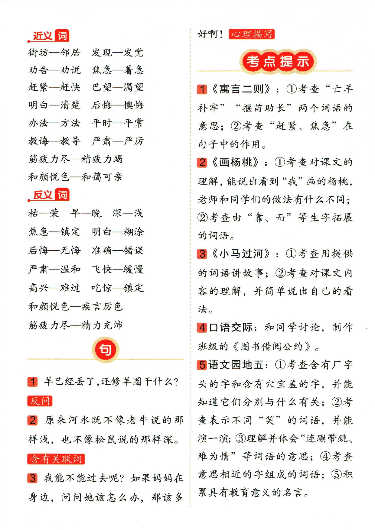 小学二年级下册语文单元总结_部分5.pdf 第2页