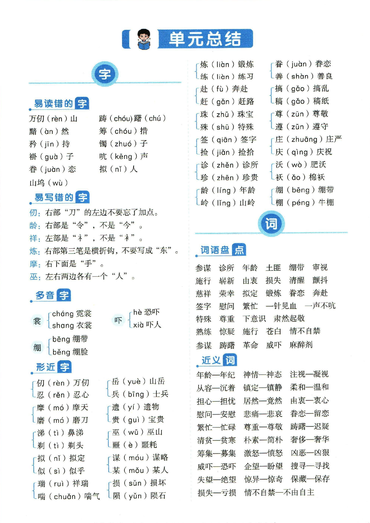 小学五年级下册语文单元总结_部分3.pdf 第1页