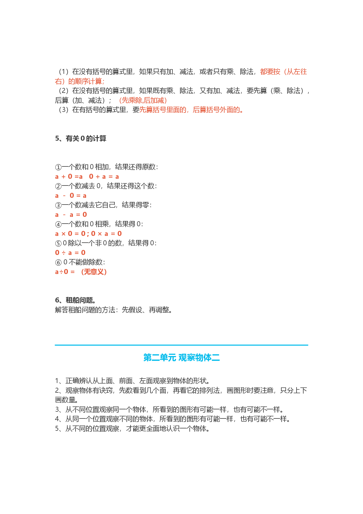 人教版四年级下册数学知识点.docx 第2页