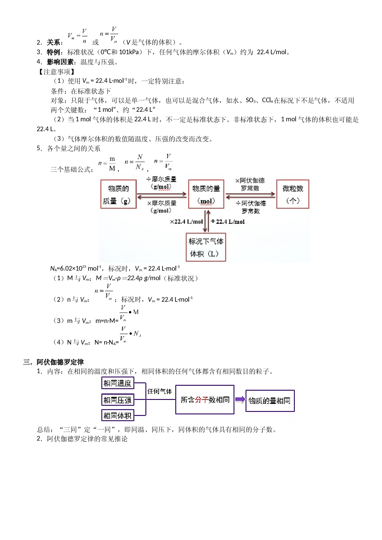 第09讲_气体摩尔体积和阿伏伽德罗定律 讲义  2022-2023学年高一上学期化学人教版（2019）必修第一册 .docx 第2页