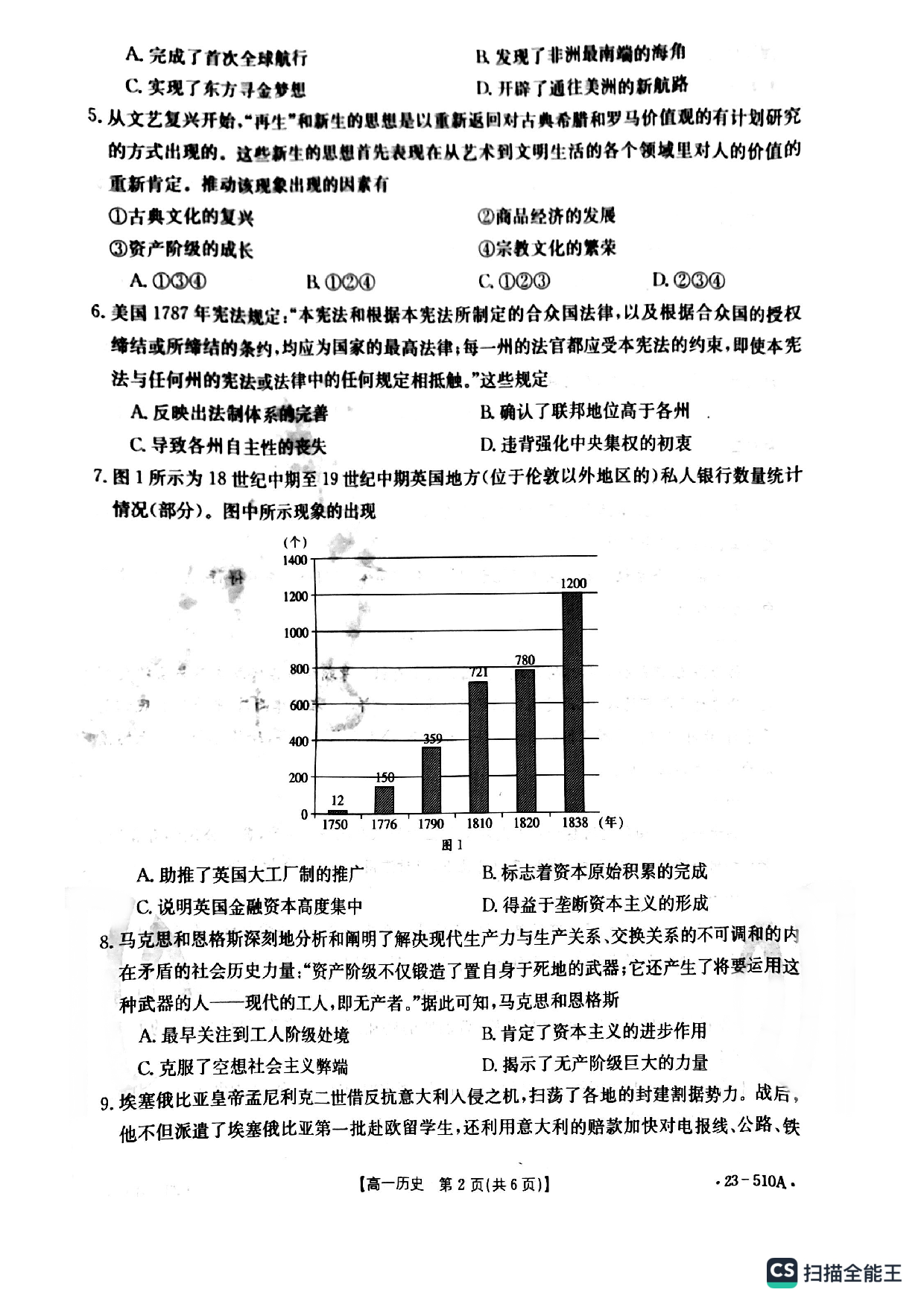 辽宁省葫芦岛市联合体2022-2023学年高一下学期第二次考试历史试题.pdf 第2页