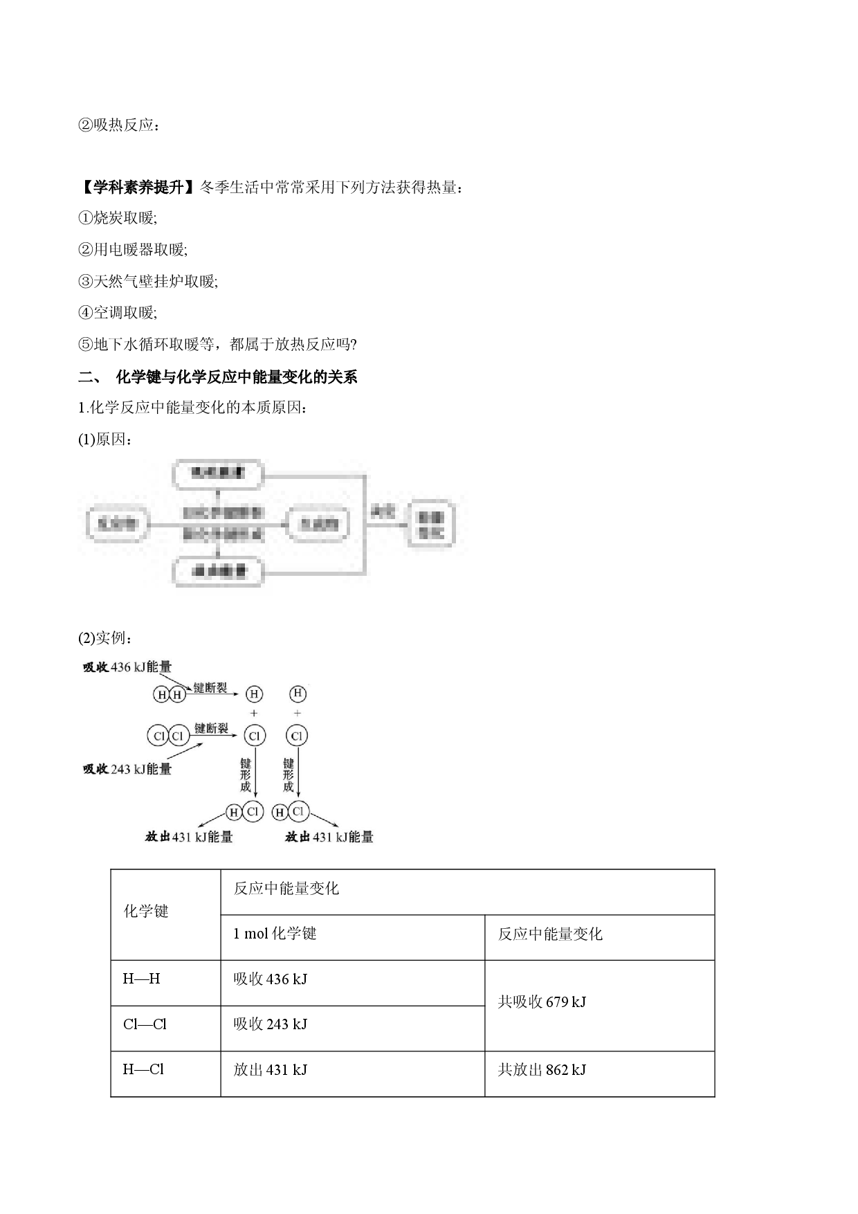 6.1.1  化学反应与热能（导学案）-2020-2021学年下学期高一化学同步精品课堂（人教版必修第二册）.docx 第2页