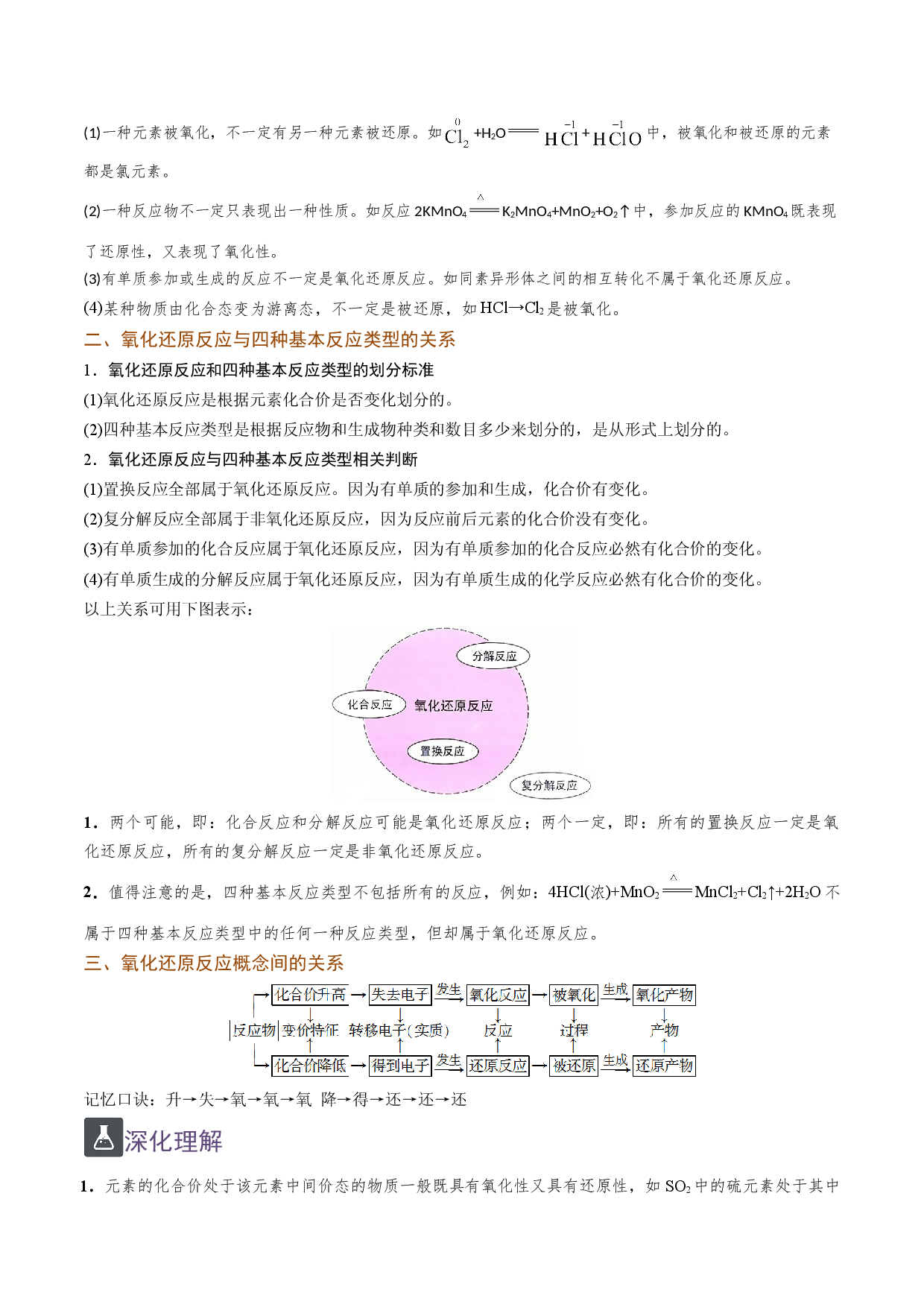 1.8 氧化还原反应中有关概念的判断（精讲）-2021-2022学年高一化学上学期《考点&bull;题型&bull;技巧》精讲与精练高分突破（人教版2019）.doc 第2页