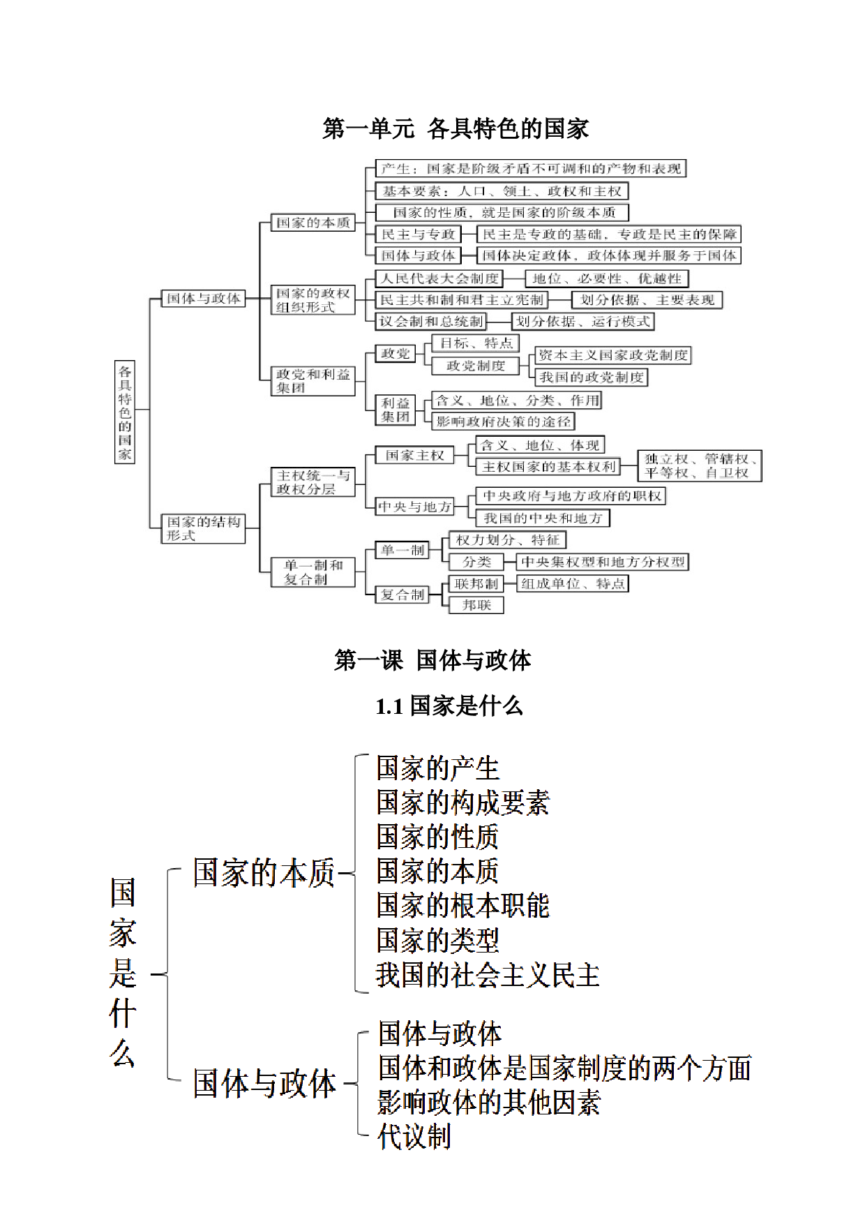 选择性必修1《当代国际政治与经济》思维导图-2023年高考政治必背知识手册（统编版）.docx 第2页