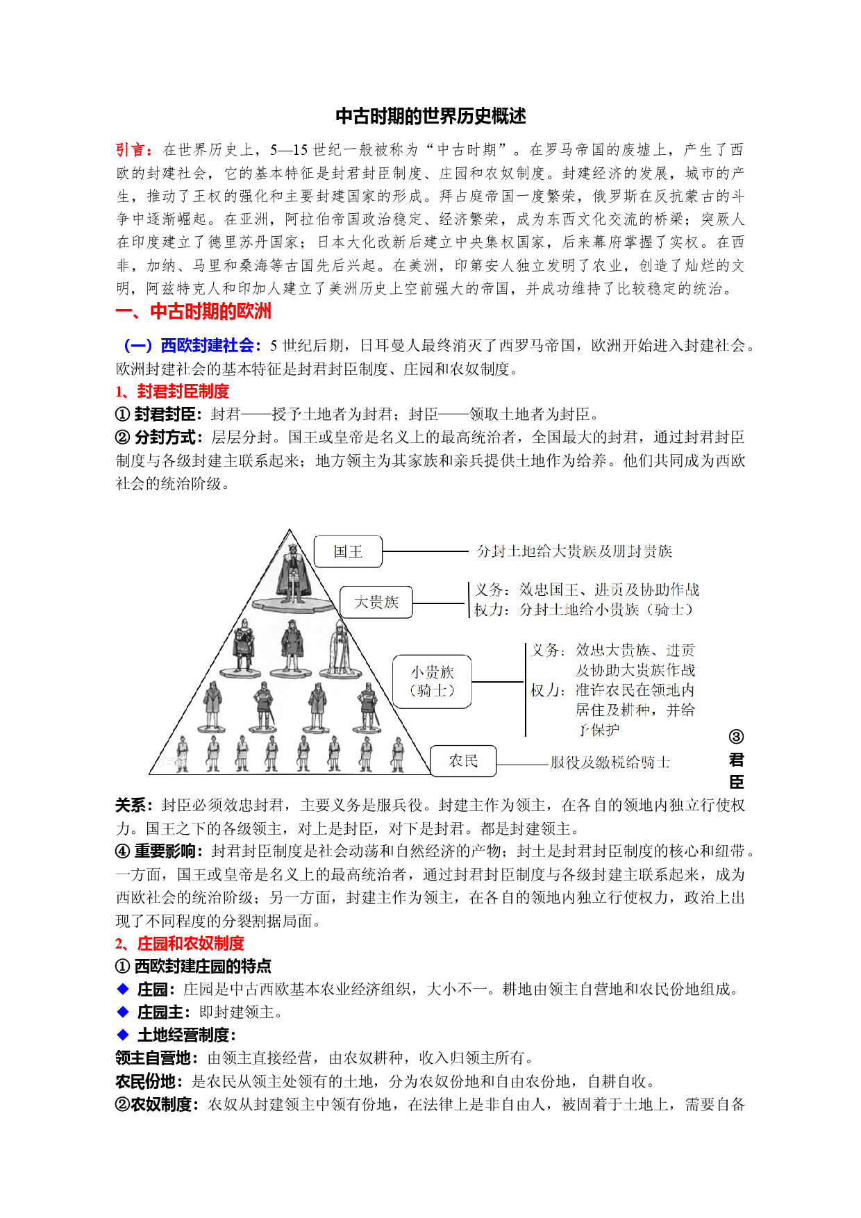 专题02 中古时期的世界历史概述（word版）-【新教材&middot;新高考】2023年高考历史专题总复习（世界史）.docx 第1页