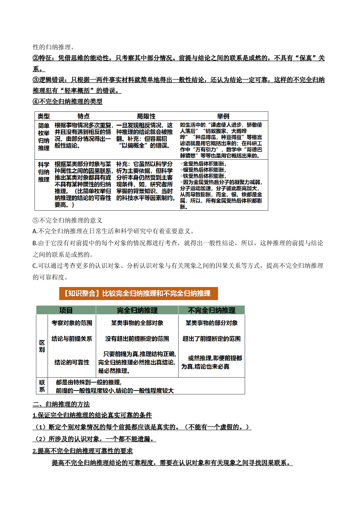 7.1  归纳推理及其方法（学案）-2023-2024学年高二政治同步学与练（统编版选择性必修3）.docx 第2页