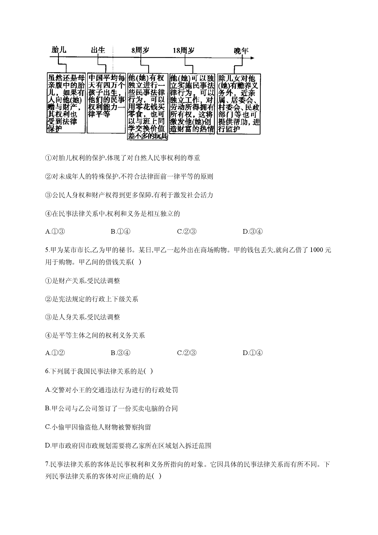 1.1 认真对待民事权利与义务 核心素养训练（含解析）-【新教材】2020-2021学年高中政治统编版选择性必修二.docx 第2页