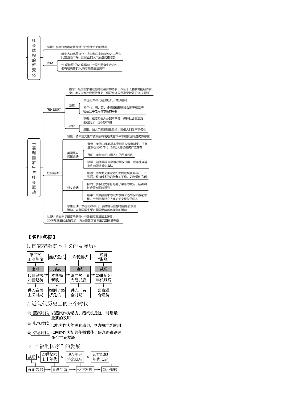 第13讲 资本主义国家与社会主义国家的变化-2022年新高考历史一轮复习思维导图+真题演练（中外历史纲要下）.doc 第2页