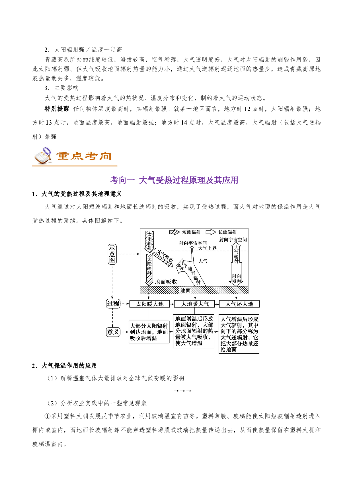 考点09 大气受热过程原理-备战2022年高考地理一轮复习考点帮.doc 第2页