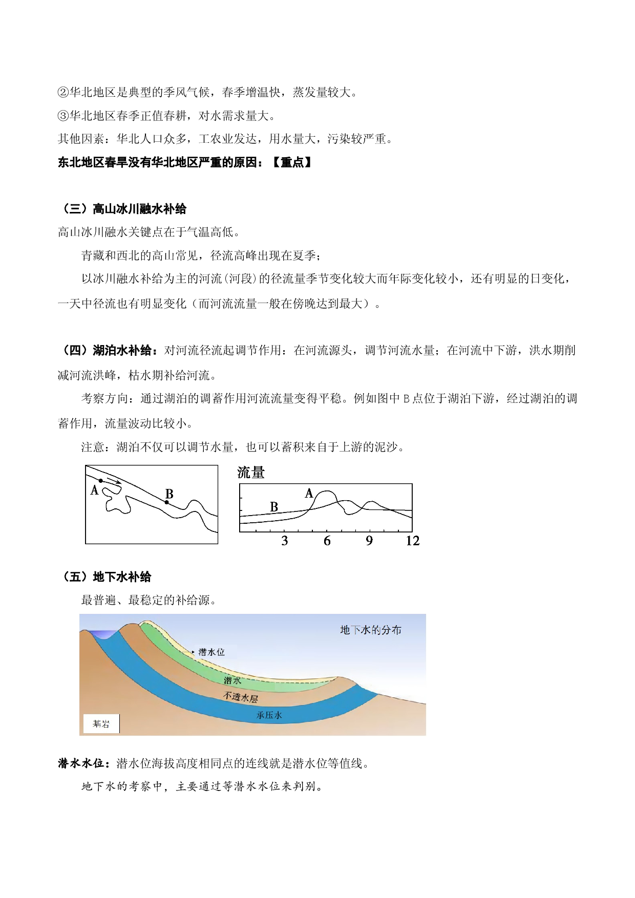 第11讲 陆地水体的相互补给和水文特征（讲义）-2023年高考地理一轮复习讲练测（新教材新高考）.docx 第2页