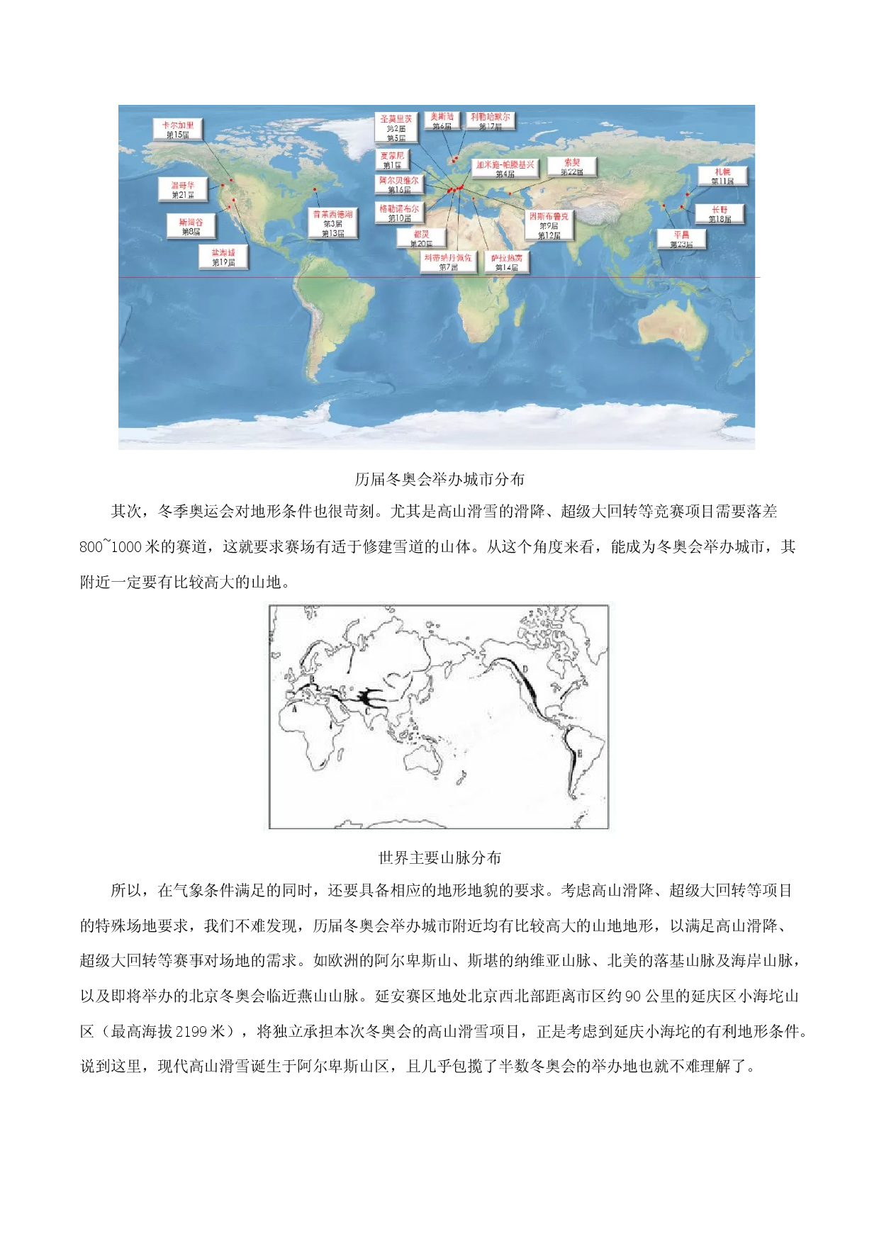 地理热点206 自然地理与冬奥会-备战2022年高考地理全二轮复习高频考点狙击与专项突破.docx 第2页
