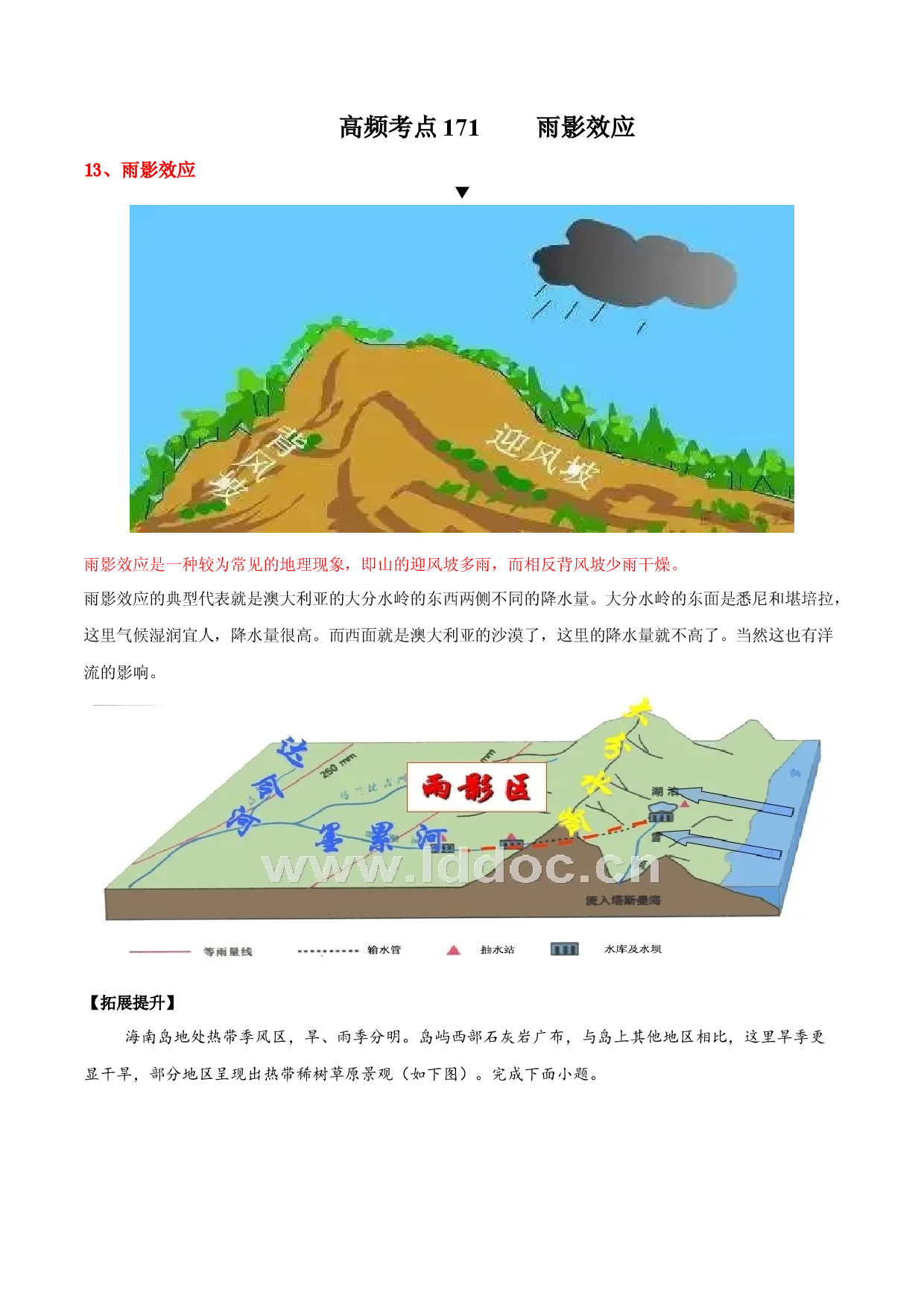 地理热点117 雨影效应-备战2022年高考地理全二轮复习高频考点狙击与专项突破.docx 第1页