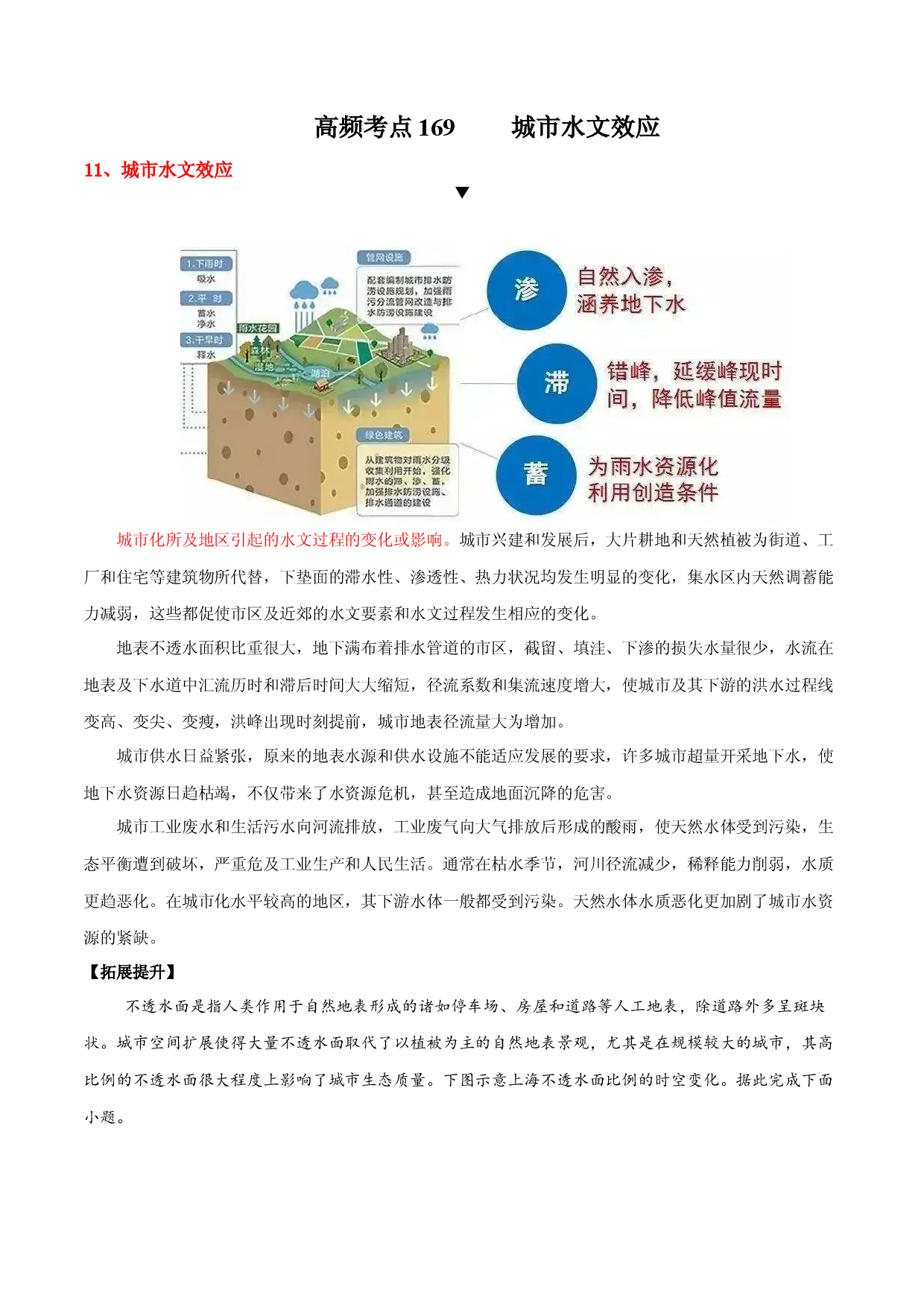 地理热点115 城市水文效应-备战2022年高考地理全二轮复习高频考点狙击与专项突破.docx 第1页