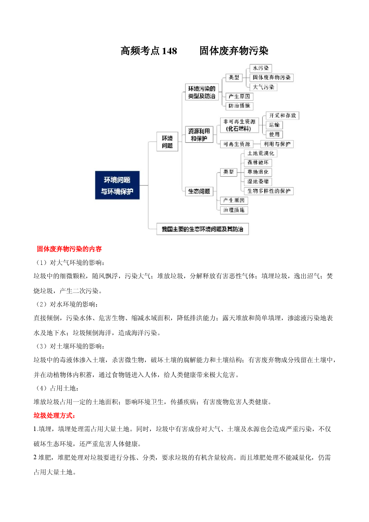 地理热点94 固体废弃物污染-备战2022年高考地理全二轮复习高频考点狙击与专项突破.docx 第1页