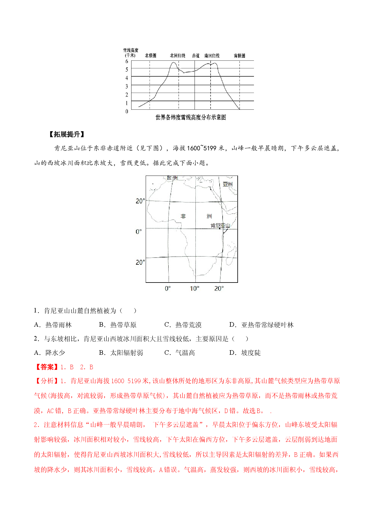地理热点91 雪线-备战2022年高考地理全二轮复习高频考点狙击与专项突破.docx 第2页