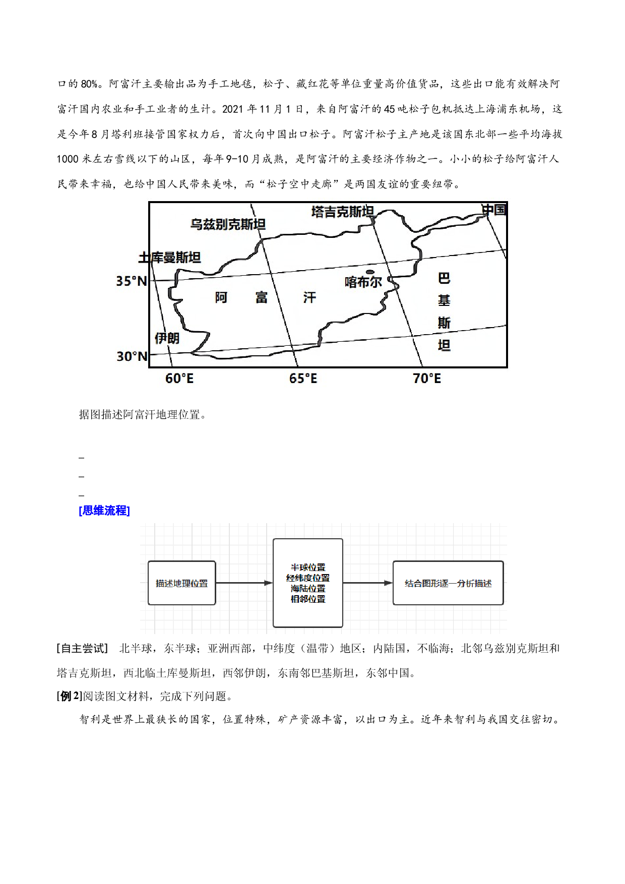 答题模板01+地理位置特征类-备战2022高考地理常见答题模板及对点训练.docx 第2页