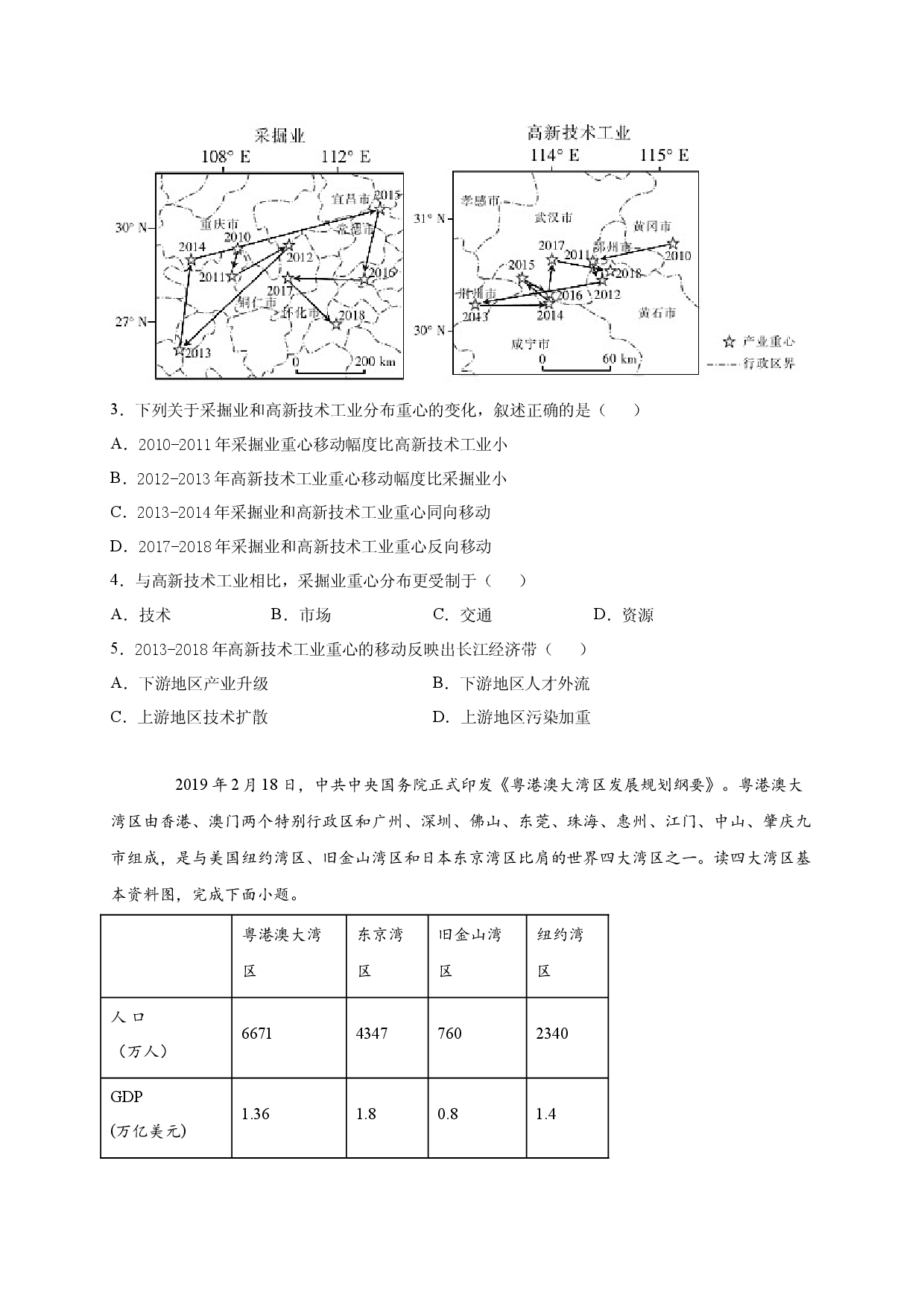 2020-2021学年度第二学期高一地理湘教版（2019）必修第二册第四章第二节我国区域发展战略 巩固练习.docx 第2页