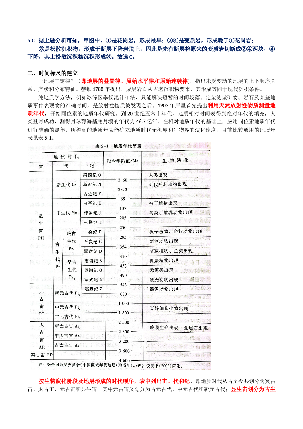 17 地层划分与岩相分析～结合相关高考真题-【超前培优】备战2023年高考地理之探讨大学地理知识.docx 第2页