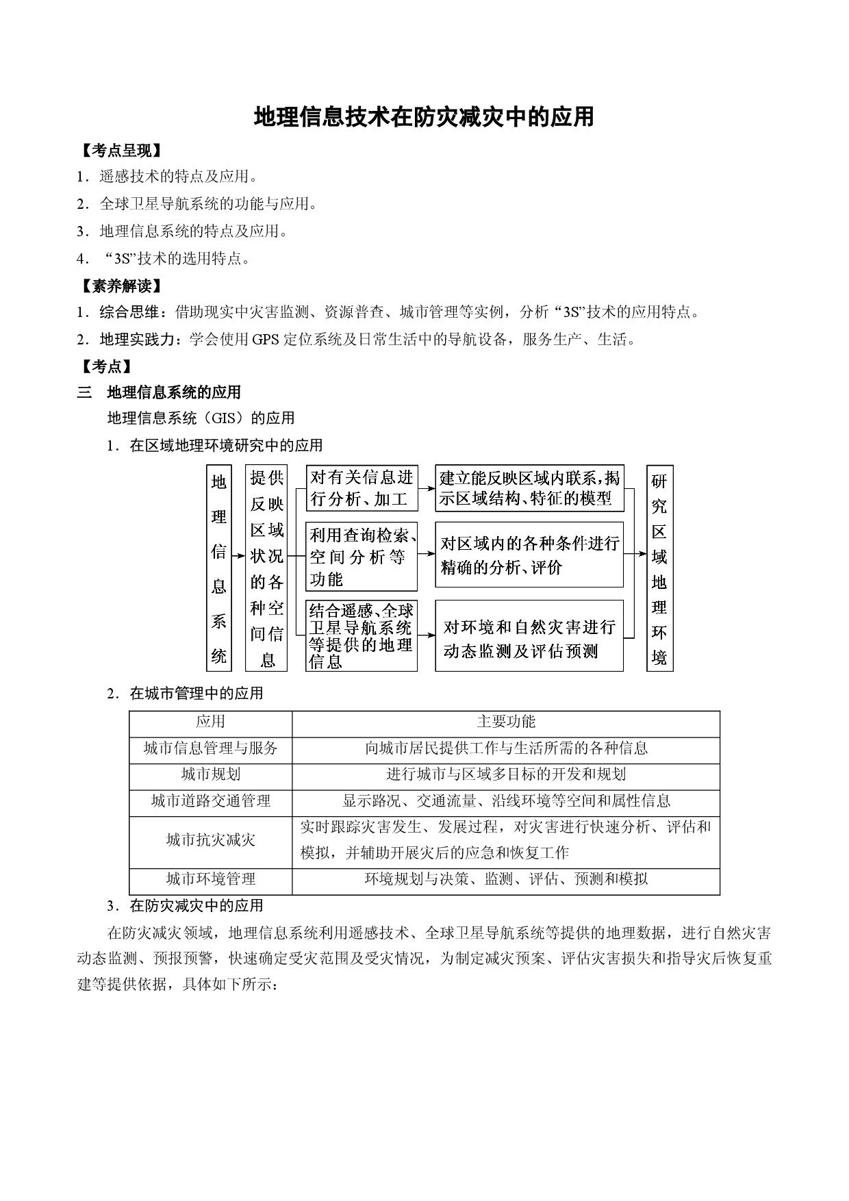 1.10.3 地理信息技术在防灾减灾中的应用（2）（讲练）-【高考君】备战2023年高考地理大一轮复习全考点精讲练（新高考专用）.docx 第1页