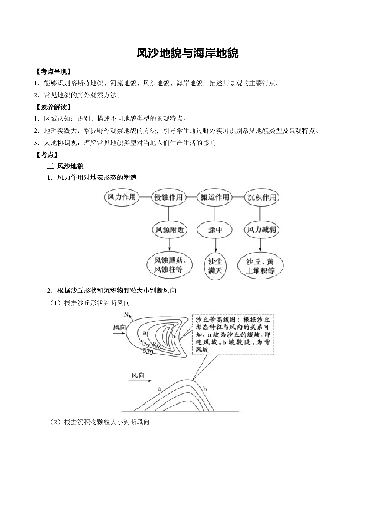 1.8.2 风沙地貌与海岸地貌（讲练）-【高考君】备战2023年高考地理大一轮复习全考点精讲练（新高考专用）.docx 第1页